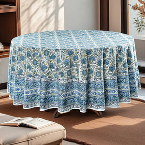 Asparagus Green Round Tablecloth