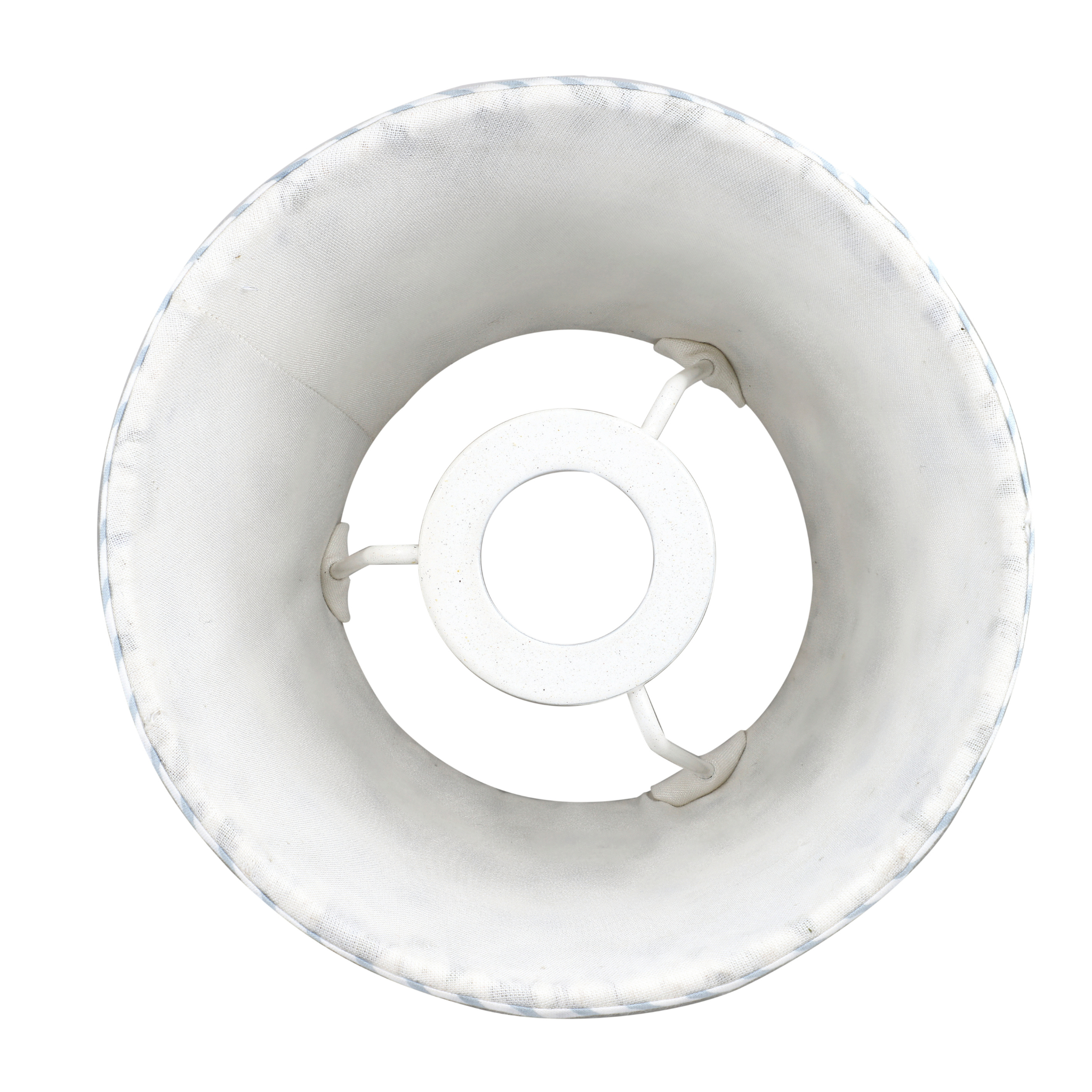 White plastic component on a white background