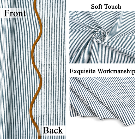 Fabric swatch showing front and back with text 'Soft Touch' and 'Exquisite Workmanship'.