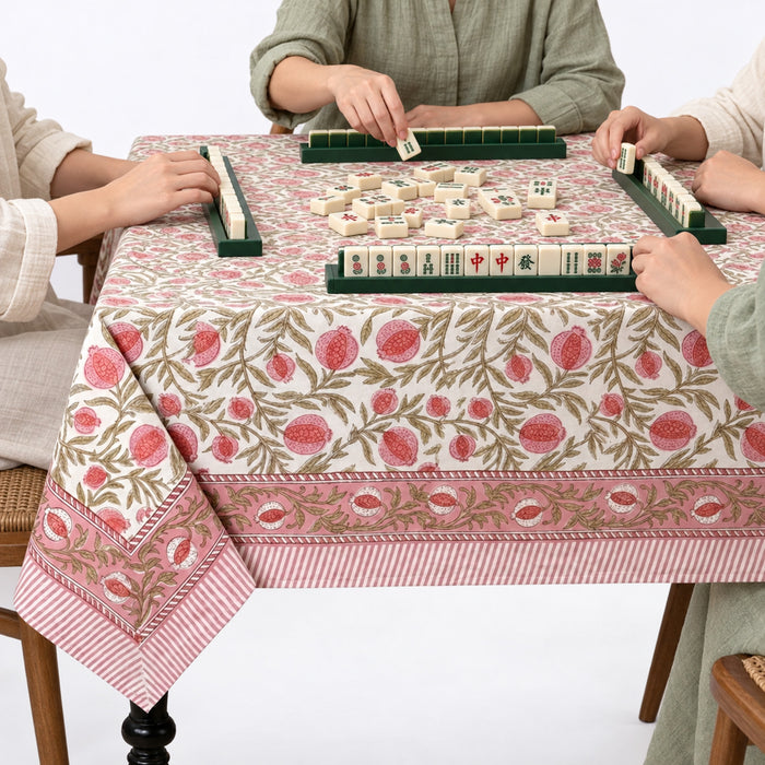 Blush Pink Pomegranate Square & Rectangle Tablecloth