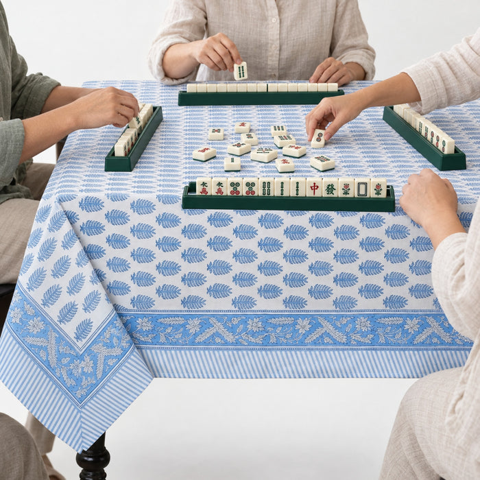 Cerulean Blue Square & Rectangle Tablecloth
