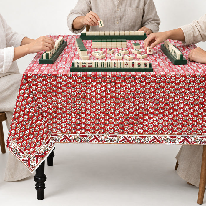 Chocolate Cosmos Red Square & Rectangle Tablecloth