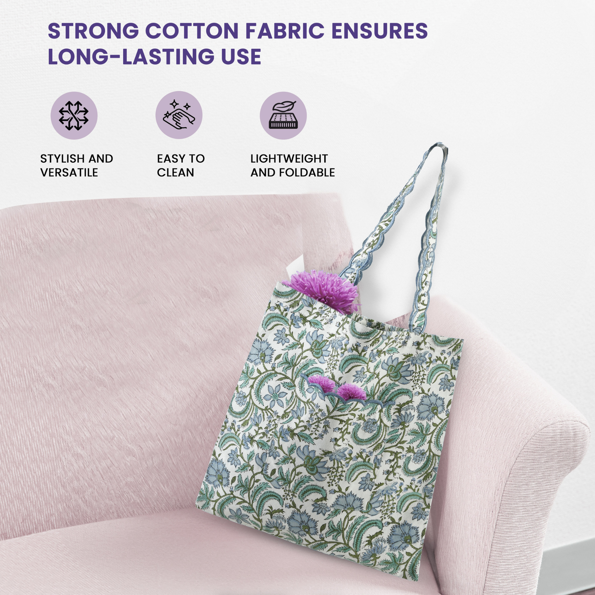 Columbia Blue Tote Bag