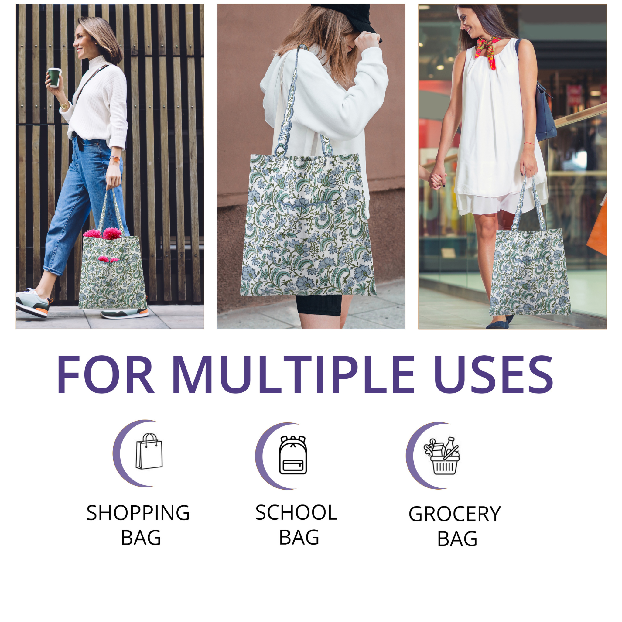 Columbia Blue Tote Bag