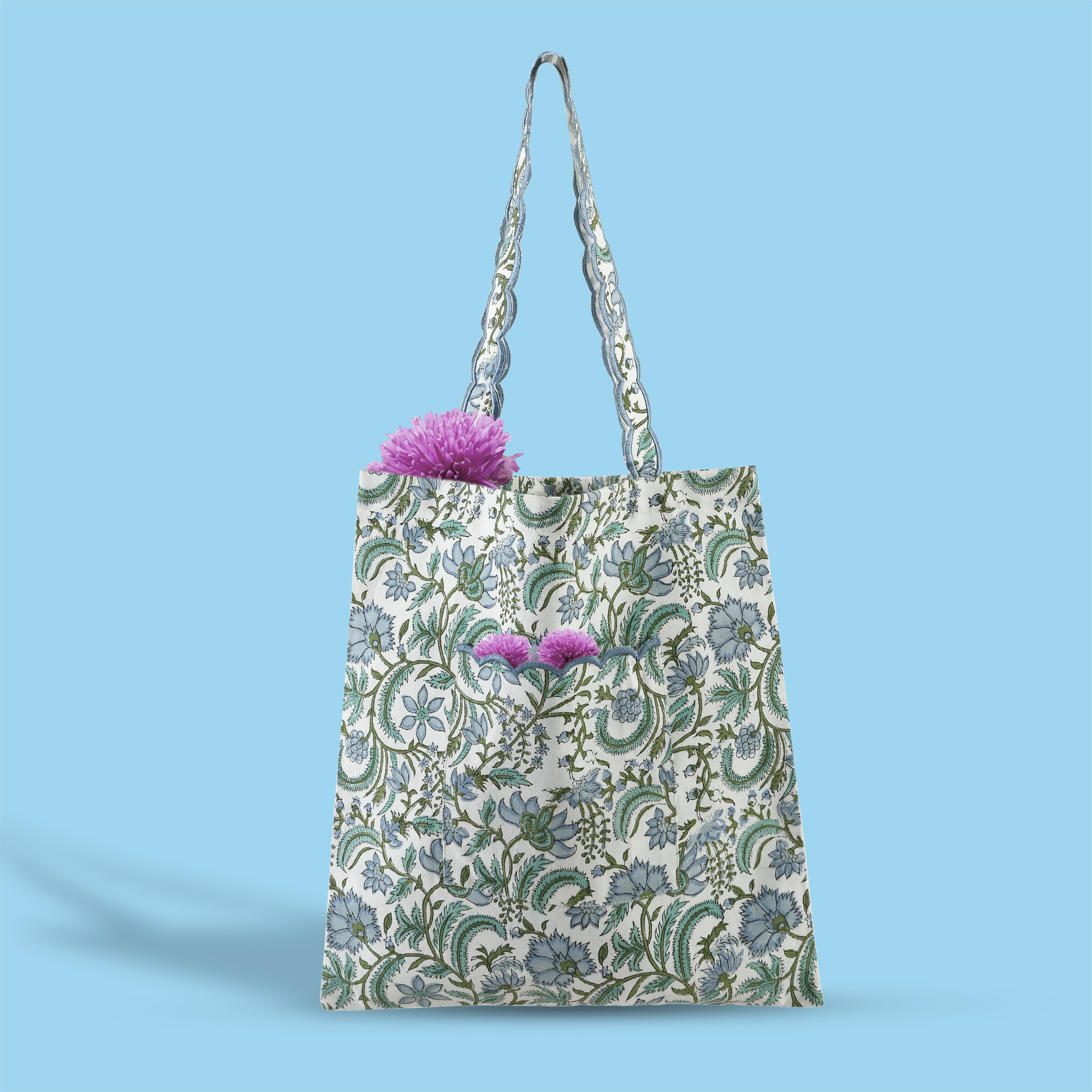 Columbia Blue Tote Bag