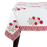 Dahlia Red Square & Rectangle Tablecloth