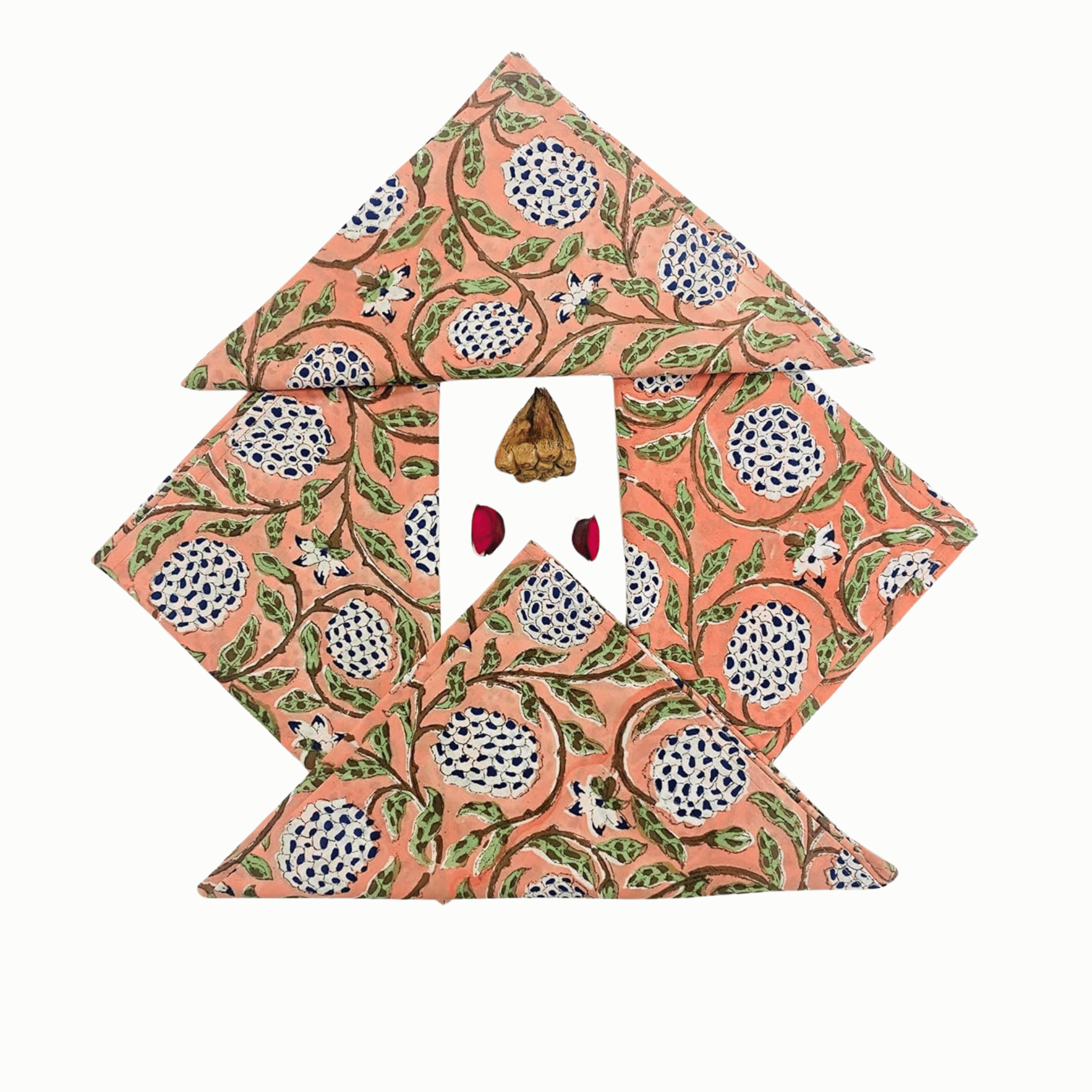 Decorative wall art piece with geometric pattern on a white background