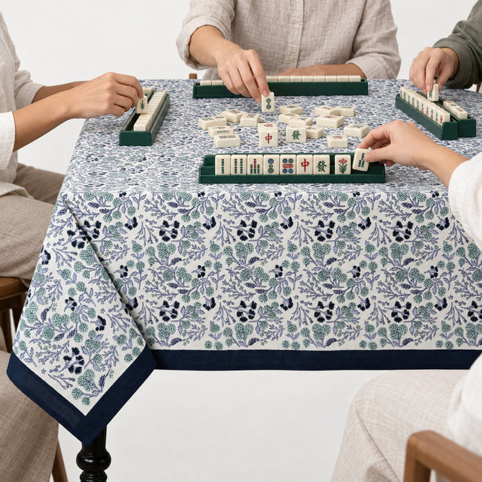 Denim Blue Square & Rectangle Tablecloth