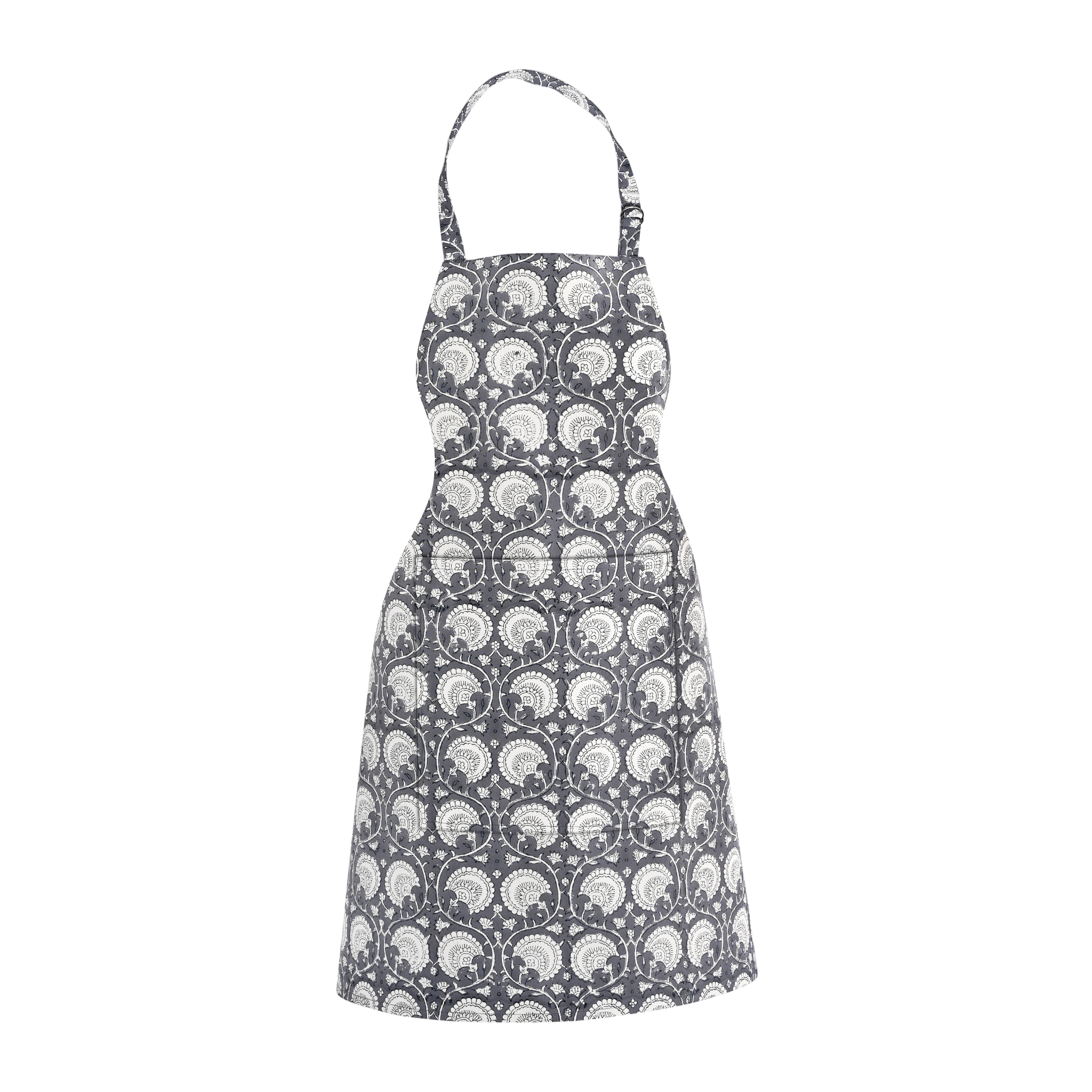 Patterned apron on a white background