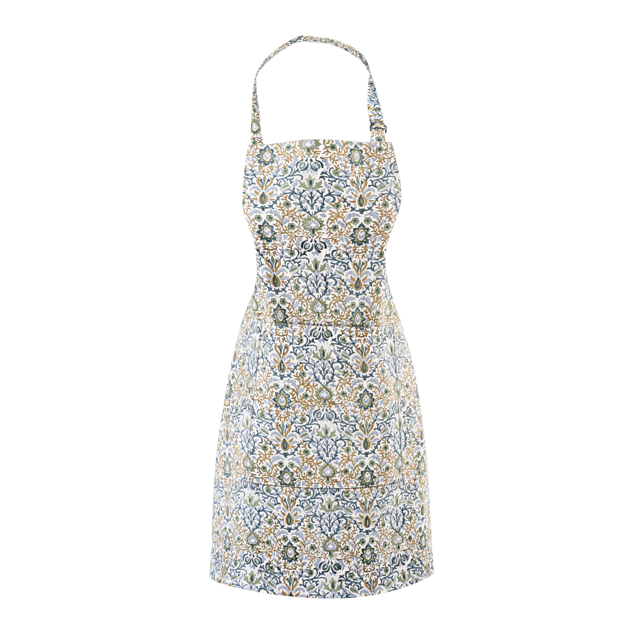 Floral patterned dress on a white background