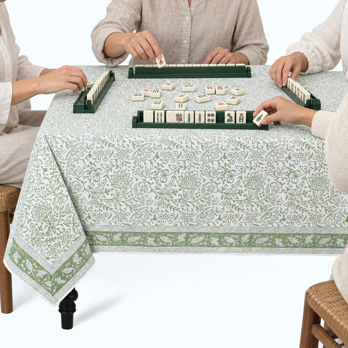 Green Jal Square & Rectangle Tablecloth