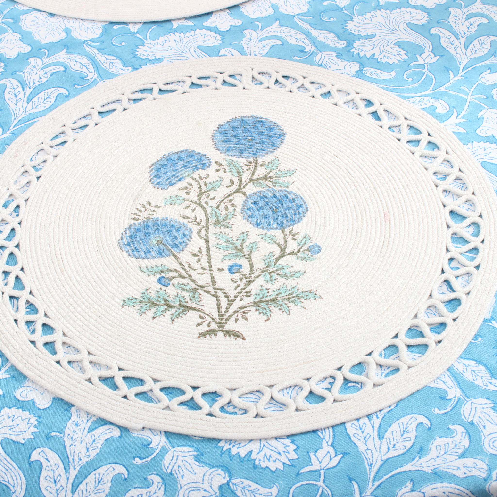 Magic Blue Rectangle Tablecloth