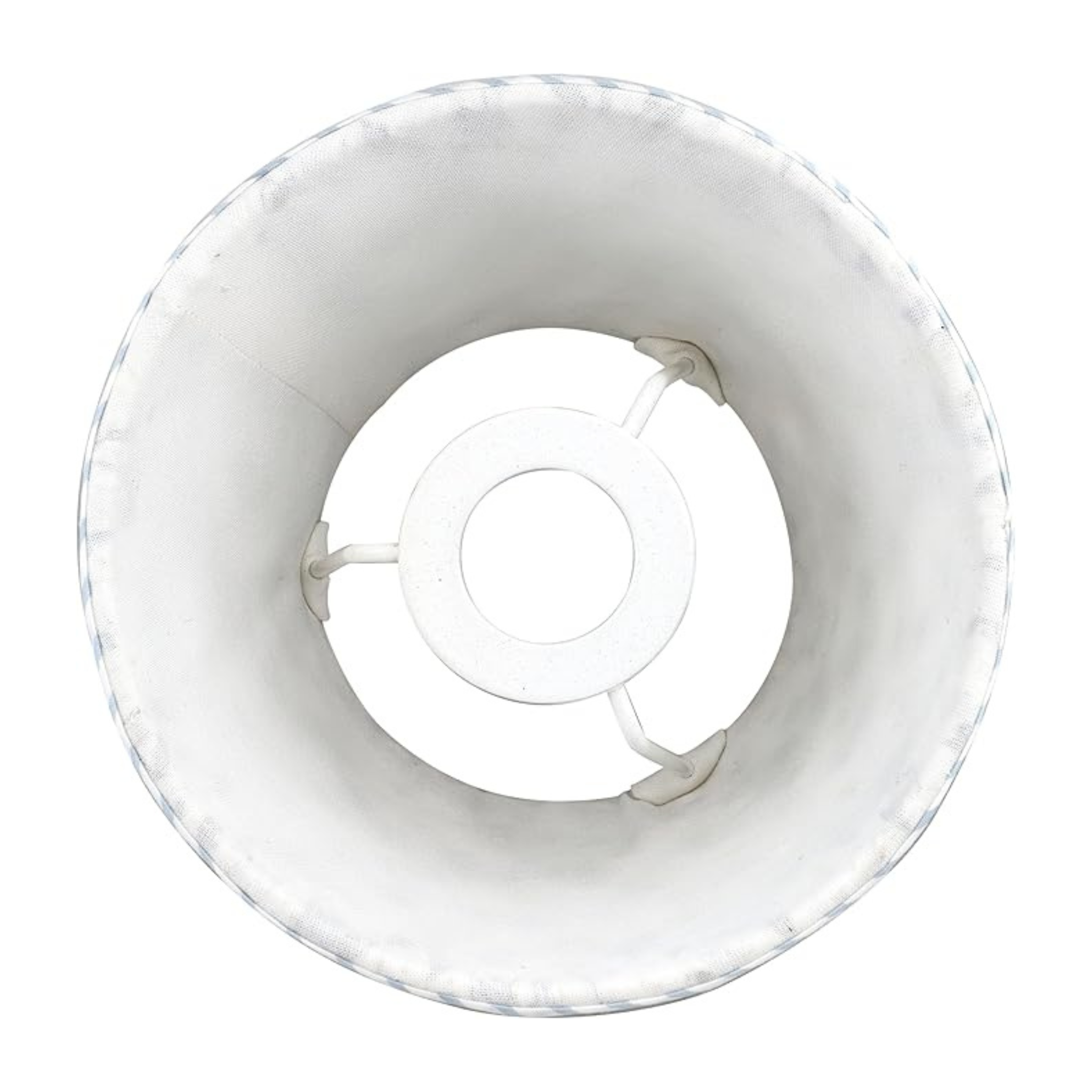 White plastic component on a white background