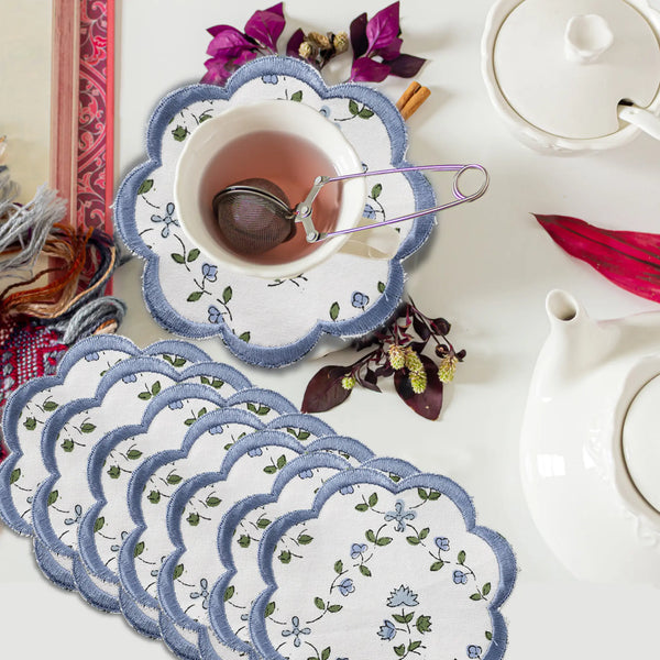 Powder Blue Drink Coaster