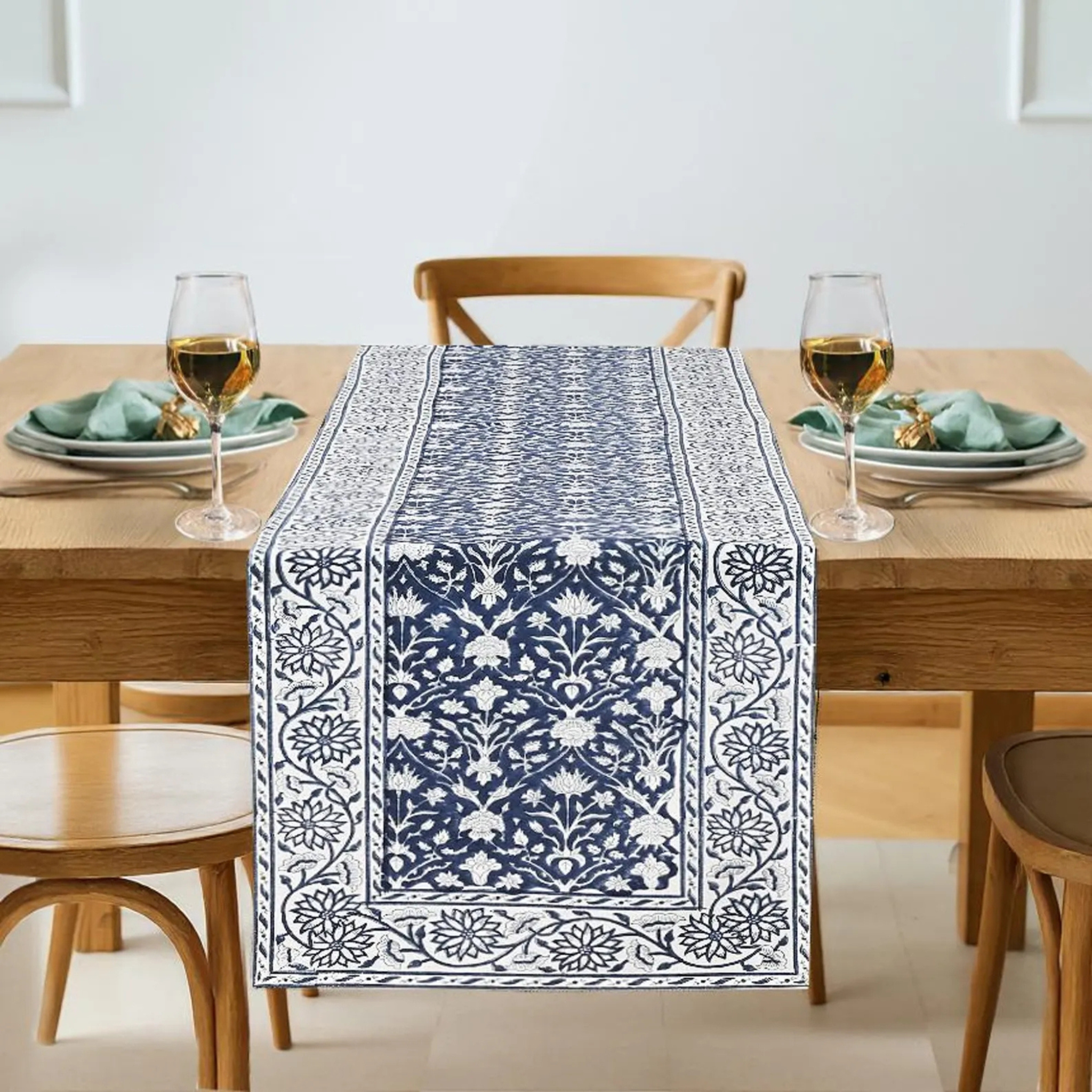 Prussian Blue Table Runner