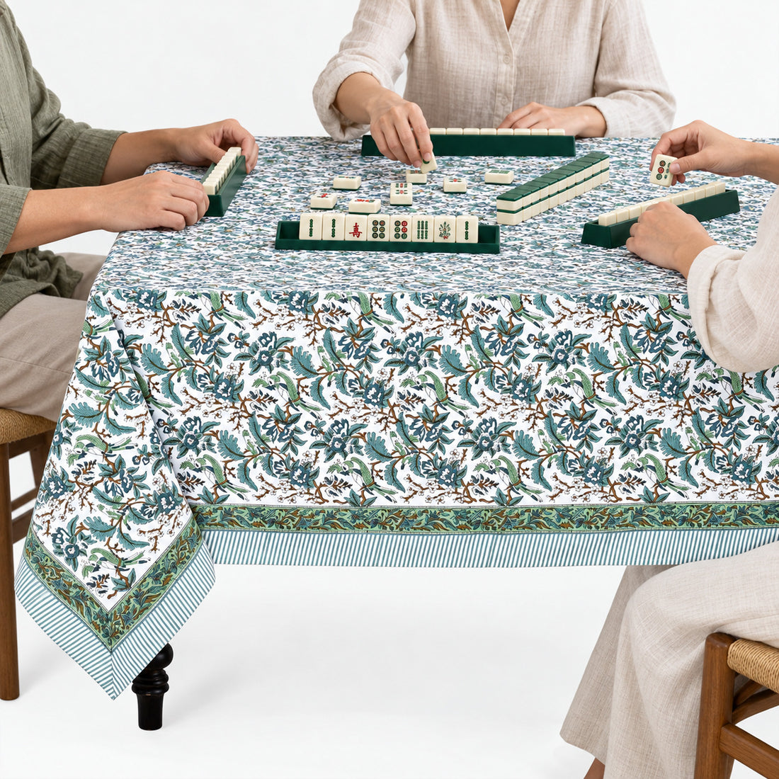 Sage and Russian Green Square & Rectangle Tablecloth