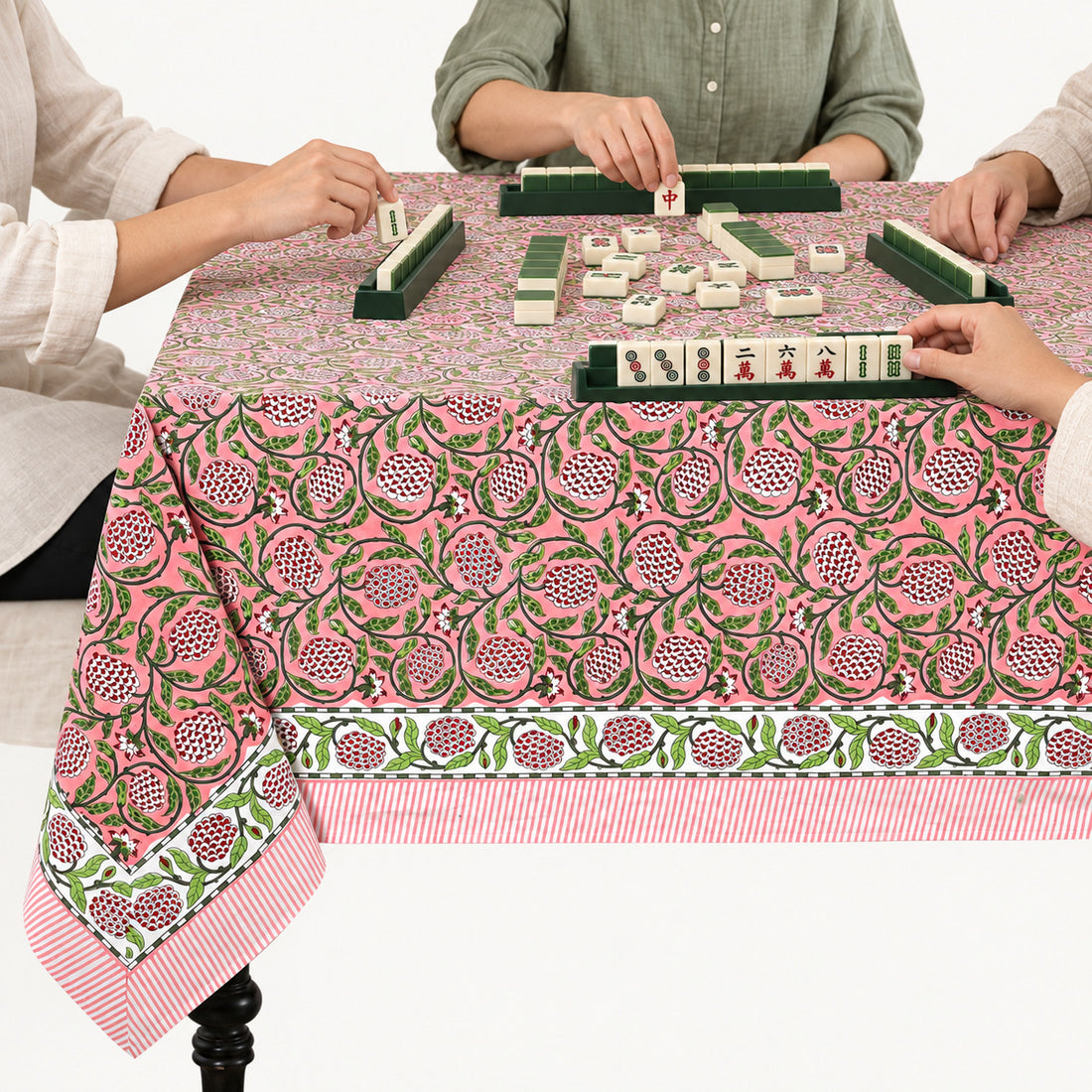 Strawberry Pink Square & Rectangle Tablecloth