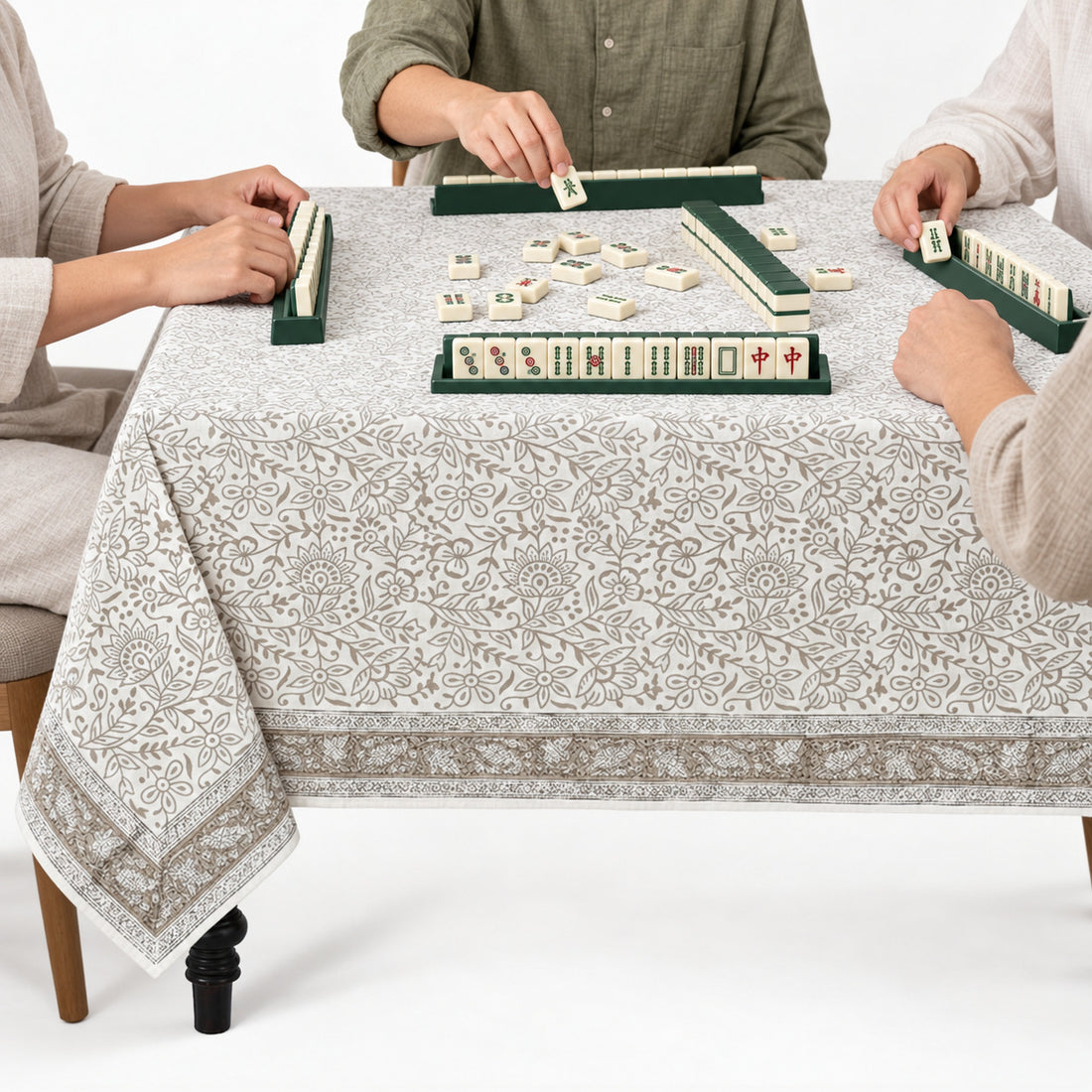 Taupe Jal Square & Rectangle Tablecloth