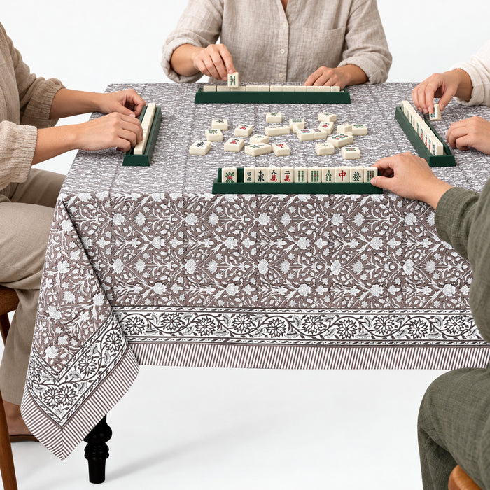 Taupe Square & Rectangle Tablecloth