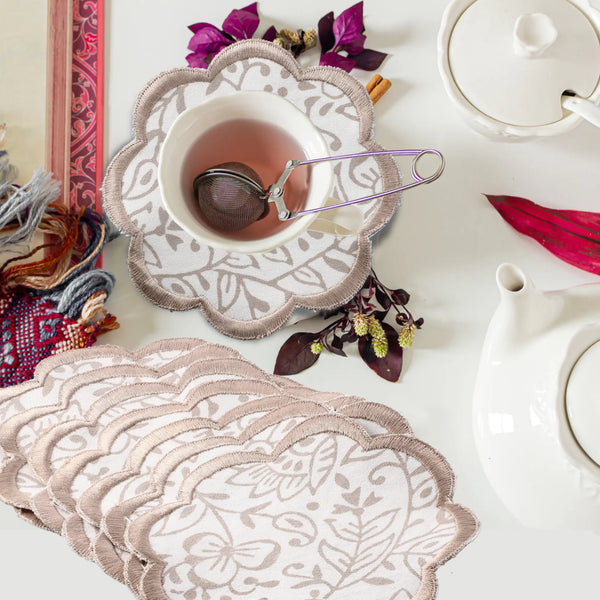 Taupe Jal Drink Coaster