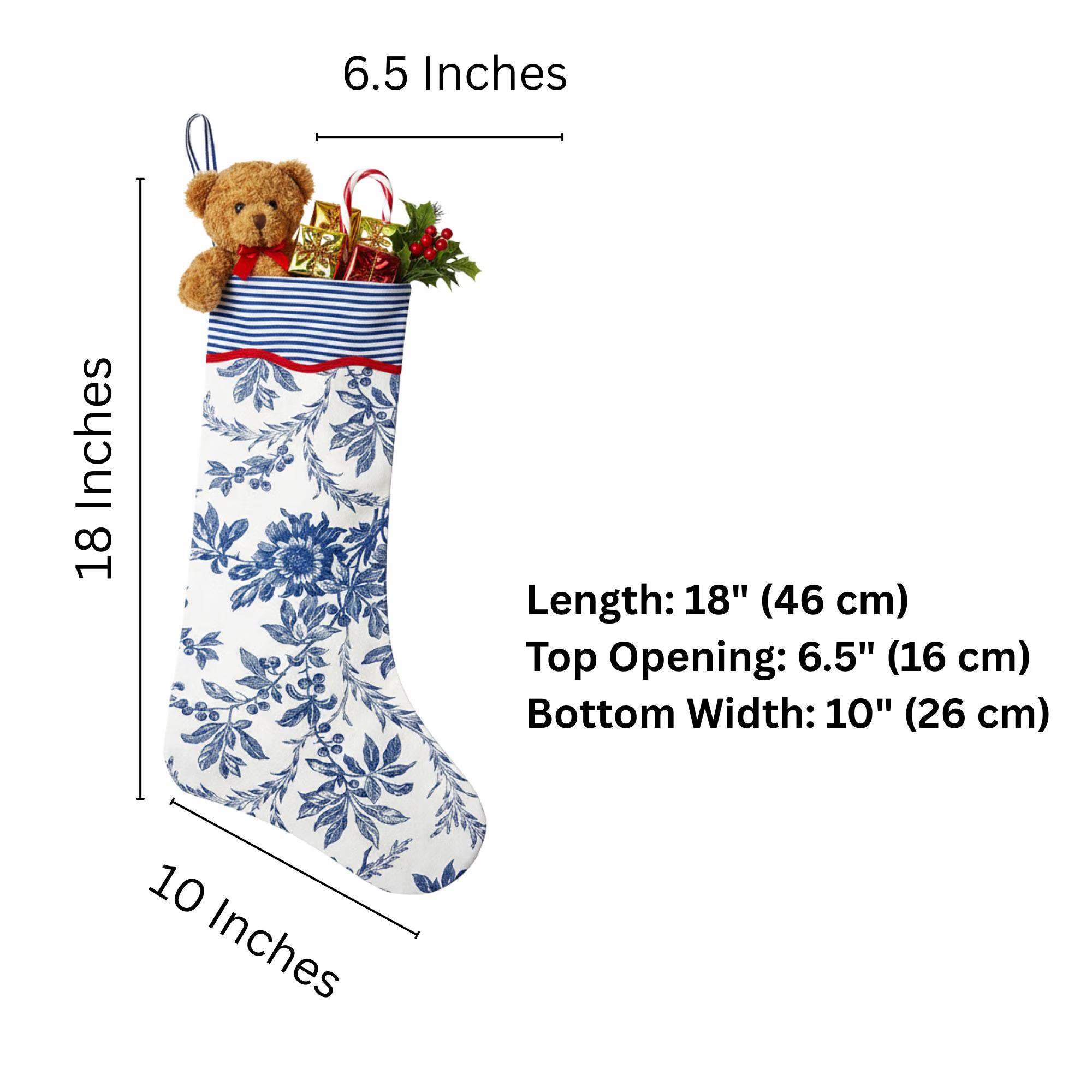 Incremental Blue Christmas Stocking
