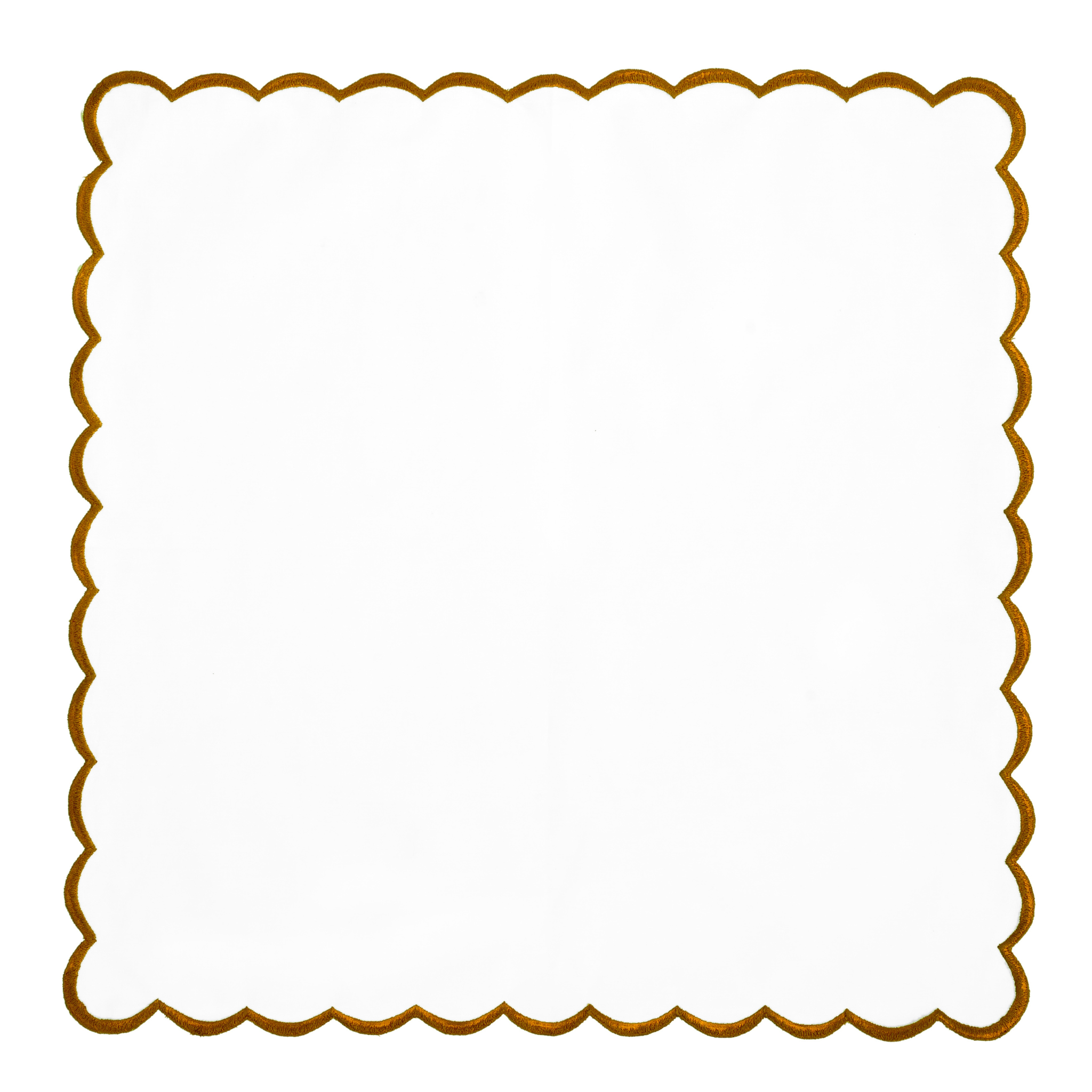 Decorative brown border on a white background
